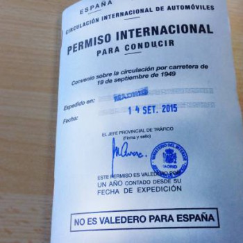 permiso internacional de conducir